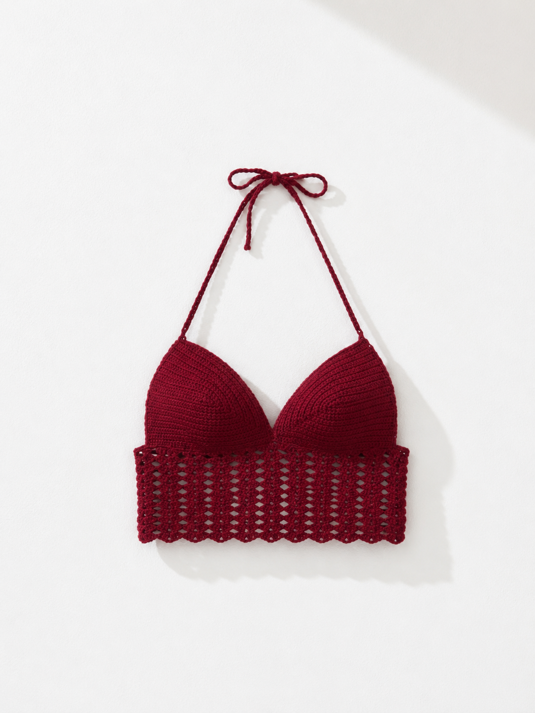 Cherry Crochet Bralette Top